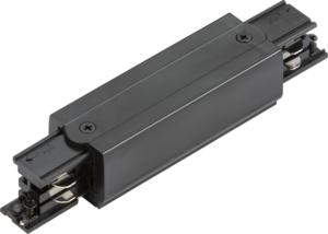 Knightsbridge Three Circuit - Knightsbridge K-LINE 230V 3-Circuit Track In Line Connector Black (KLINBK)