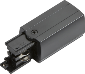 Knightsbridge Three Circuit - Knightsbridge K-LINE 230V 3-Circuit Track Power Feed Right Connector Black (KLPFRBK)