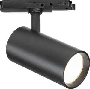 Knightsbridge Three Circuit - Knightsbridge Atlas 230V 3-Circuit Track IP20 24W LED Spotlight 3000K Black (AT24BK)