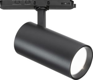 Knightsbridge Three Circuit - Knightsbridge Atlas Pro 230V 3-Circuit Track Dimmable Spotlight in Black 26/28/30W (ATCW30BK)