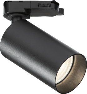 Knightsbridge Three Circuit - Knightsbridge LYNX 230V 3 Circuit Track System IP20 GU10 Single Spotlight Black (LYN1BK)
