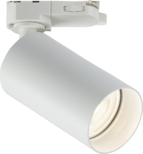 Knightsbridge Three Circuit - Knightsbridge LYNX 230V 3 Circuit Track System IP20 GU10 Single Spotlight White (LYN1W)