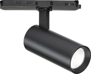 Knightsbridge Three Circuit - Knightsbridge Atlas Pro 230V 3-Circuit Track Dimmable Spotlight in Black 10/12/15W (ATCW15BK)