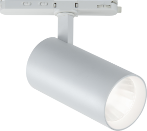 Knightsbridge Three Circuit - Knightsbridge Atlas Pro 230V 3-Circuit Track Dimmable Spotlight in White 26/28/30W (ATCW30W)