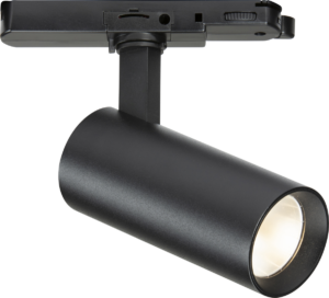 Knightsbridge Three Circuit - Knightsbridge Atlas 230V 3-Circuit Track IP20 14W LED Spotlight 3000K Black (AT14BK)
