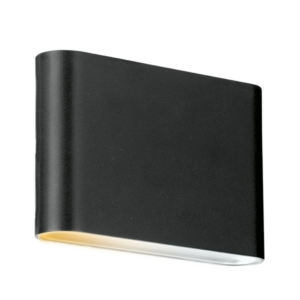 Up & Down Lights - Aurora Ip65 Up/Down Walle Cs 6W Upto 650Lm 2700K/3000K/4000K Wall Light Black (EN-WL6CSBLK)