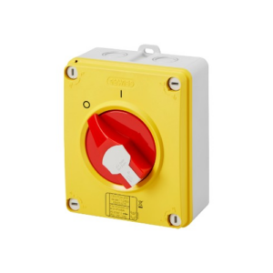 Rotary Isolators - Gewiss 32A 2 Pole IP65 Rotary Switch (Red) (GW70434P)
