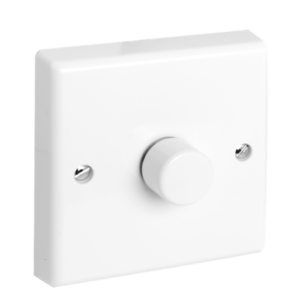 Aurora 1 Gang 2 Way Rotary Dimmer Up to 400VA (AU-DSP401)