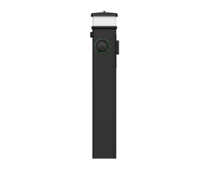 Commercial Chargers - Rolec BasicCharge Contactless Payment EV Charging Pedestal 2x up to 22kW 3PH Type 2 Sockets Black (ROLEC1523B)