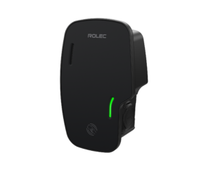 Commercial Chargers - Rolec Zura Smart EV Charger 1 x up to 22kW 3PH Type 2 Socket Black (ROLEC3046B)