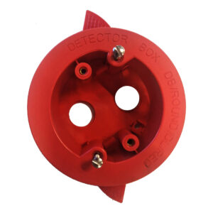 Dry Line Back Boxes - Round Red dry lining box for detectors c/w 2 x 20mm threaded entries (DB/ROUND/DL/RED)