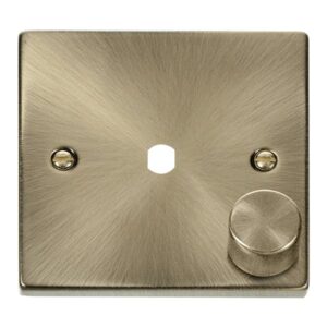 Click Scolmore - Click Deco Vpab 1 Gang Double Dimmer Plate & Knobs (VPAB140PL)