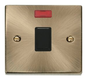 Click Scolmore - Click Deco 20A 1 Gang Dp Switch Neon Black (VPAB623BK)