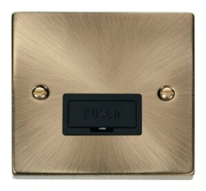 Click Scolmore - Click Deco 13A Fused Connection Unit Black (VPAB650BK)