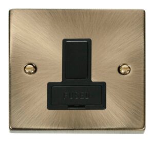 Click Scolmore - Click Deco 13A Fused Switched Connection Unit Black (VPAB651BK)