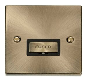 Click Scolmore - Click Deco 13A Fused Ingot Connection Unit Black (VPAB750BK)