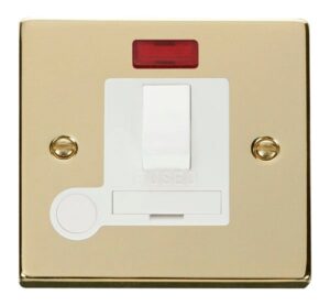 Click Scolmore - Click Deco 13A Fused Switched Connection Unit With Flex Outlet & Neon White (VPBR052WH)