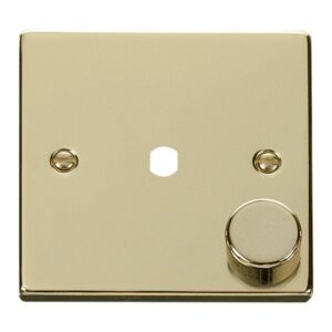 Click Scolmore - Click Deco Vpbr 1 Gang Double Dimmer Plate & Knobs (VPBR140PL)