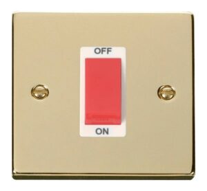 Click Scolmore - Click Deco 1 Gang 45A Dp Switch White (VPBR200WH)