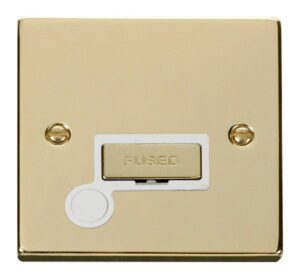 Click Scolmore - Click Deco 13A Fused Ingot Connection Unit With Flex Outlet White (VPBR550WH)