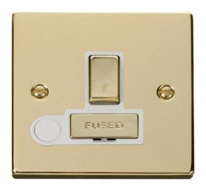 Click Scolmore - Click Deco 13A Fused Ingot Switched Connection Unit With Flex Outlet White (VPBR551WH)