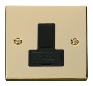 Click Scolmore - Click Deco 13A Fused Switched Connection Unit Black (VPBR651BK)