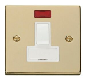 Click Scolmore - Click Deco 13A Fused Switched Connection Unit With Neon White (VPBR652WH)
