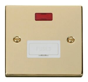 Click Scolmore - Click Deco 13A Fused Connection Unit With Neon White (VPBR653WH)