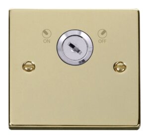Click Scolmore - Click Deco 20A Double Pole Key Lockable Switch (VPBR660)