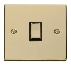 Click Scolmore - Click Deco 20A 1 Gang Dp Ingot Switch Black (VPBR722BK)