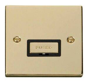Click Scolmore - Click Deco 13A Fused Ingot Connection Unit Black (VPBR750BK)