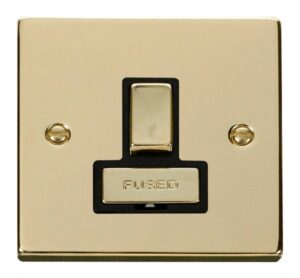Click Scolmore - Click Deco 13A Fused Ingot Switched Connection Unit Black (VPBR751BK)