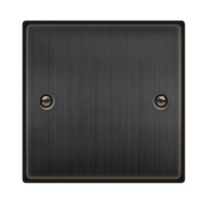 Click Scolmore - Click Deco 1 Gang Blank Plate Matt Bronze (VPBZ060)