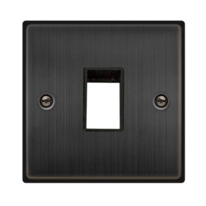 Click Scolmore - Click Deco 1 Gang GridPro Front Plate Matt Bronze (VPBZ20401)