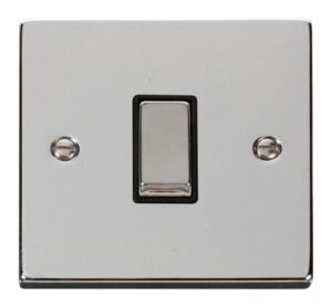 Click Scolmore - Click Deco 1 Gang 2 Way Ingot 10Ax Switch Black (VPCH411BK)