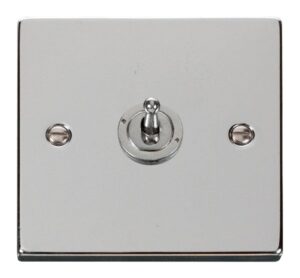 Click Scolmore - Click Deco 1 Gang 2 Way 10Ax Toggle Switch (VPCH421)