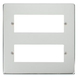 Click Scolmore - Click Deco 12 Minigrid Module Plate Chrome (VPCH512)