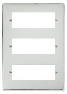 Click Scolmore - Click Deco 18 Minigrid Module Plate Chrome (VPCH518)