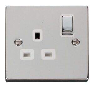 Click Scolmore - Click Deco 1 Gang 13A Dp Ingot Switched Socket Outlet White (VPCH535WH)