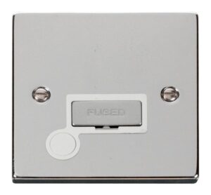 Click Scolmore - Click Deco 13A Fused Ingot Connection Unit With Flex Outlet White (VPCH550WH)