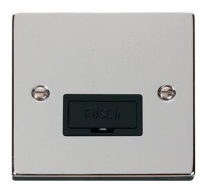 Click Scolmore - Click Deco 13A Fused Connection Unit Black (VPCH650BK)