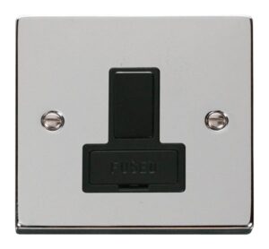 Click Scolmore - Click Deco 13A Fused Switched Connection Unit Black (VPCH651BK)