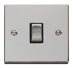 Click Scolmore - Click Deco 20A 1 Gang Dp Ingot Switch Black (VPCH722BK)
