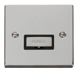 Click Scolmore - Click Deco 13A Fused Ingot Connection Unit Black (VPCH750BK)