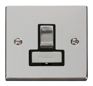 Click Scolmore - Click Deco 13A Fused Ingot Switched Connection Unit Black (VPCH751BK)