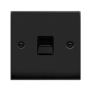 Click Scolmore - Click Deco Vp Matt Black Tel.Sckt Bk (VPMB125BK)