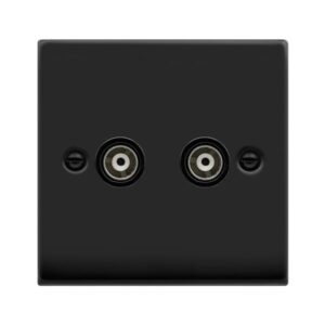 Click Scolmore - Click Deco Vp Matt Black 2G Isol.Coa (VPMB159BK)