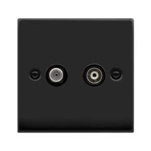Click Scolmore - Click Deco 1Gang Non-Isol Sat+C (VPMB170BK)