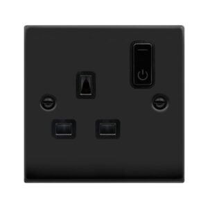 Click Scolmore - Click Deco Ingot 13A 1G Rf Smart Socket Deco Mb Bk (VPMB30535BK)
