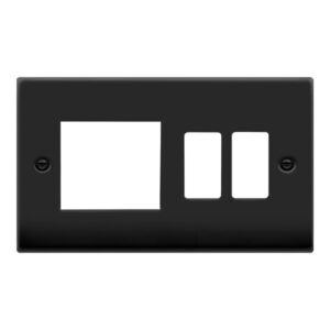 Click Scolmore - Click Deco Vpmb 2+2 Combi Plate (VPMB31102)